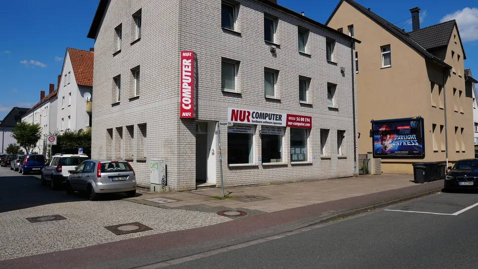 Das Ladengeschäft von NUR-Computer an der Heeper Straße 183 in Bielefeld